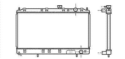 Radiator Benzine 2,5 -auto -airco MITSUBISHI GALANT V, GAL