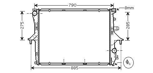 RADIATOR BENZINE 3.6i  4.2i (AT)  DIESEL 3.0 TDi VOLKSWA