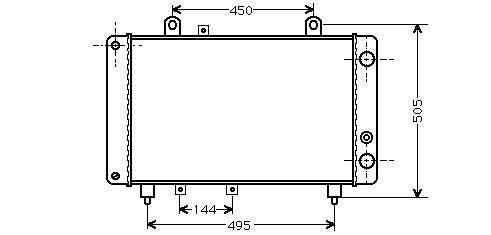 Radiator Benzine 585 (232304 -gt) FIAT DUCATO Box, DUCATO B