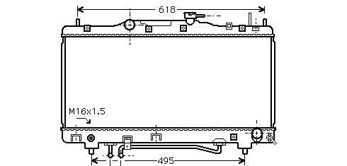 RADIATOR CARINA3 20i AT 97- TOYOTA CARINA E Saloon (T19) 