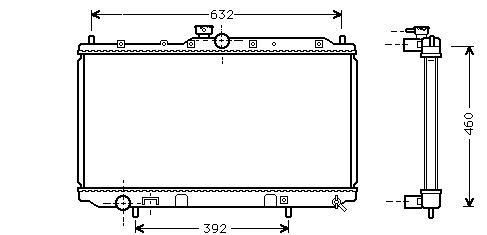 Radiator Carisma 1618 Mt -ac 97- MITSUBISHI CARISMA, CARIS