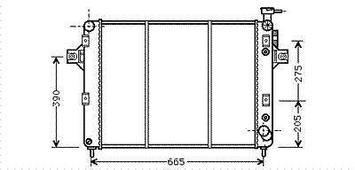 RADIATOR Cherokee 4.7  V8. 03999- JEEP CHEROKEE, GRAND CHER