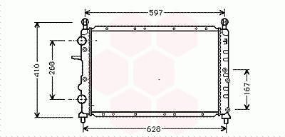 Radiator Coupe 1820 Mt ac 95-00 FIAT COUPE (FA175)  19