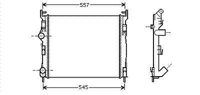 RADIATOR DIESEL 1.5 DCi 60Kw RENAULT CLIO II, CLIO II Box