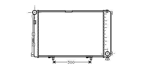 Radiator Diesel 2,0 -auto -airco MERCEDES-BENZ 190 (W201) 