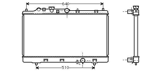 RADIATOR DIESEL 2.0 D  2.0 Di MT -00