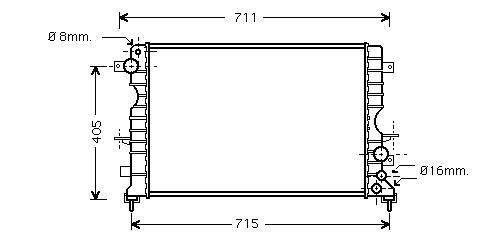 RADIATOR Discovery II 2.5TDi 99- LAND ROVER DISCOVERY II (LJ