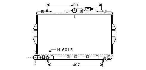 Radiator Excell3pony 1.5 Mt 94-00 HYUNDAI ACCENT, PONYEXCE