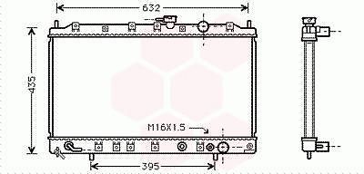 RADIATOR gon II 2.0 i Aut. 92-93 MITSUBISHI SPACE WAGON 