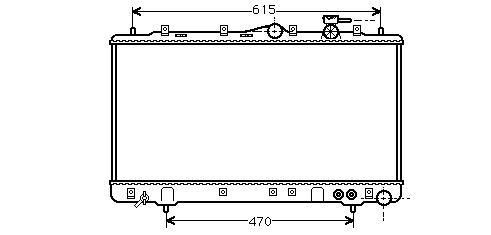 Radiator Hyu Sonata 2030 Mt 93-98 HYUNDAI SONATA II (Y-3) 