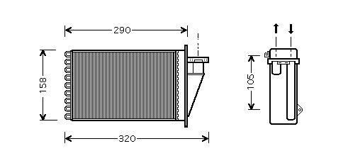 Radiator Kachel FIAT MAREA, MAREA Weekend, MULTIPLA