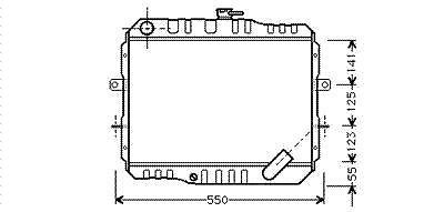 Radiator L300 2.3diesel Mt 83-86 MITSUBISHI L 300 Bus (LO3P