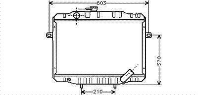 Radiator L300 25d25td Mt -ac 86- MITSUBISHI L 300 Box (P0