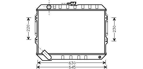RADIATOR MS PAJERO 30i MT 88-91 MITSUBISHI PAJERO I (L04G, 