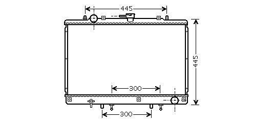 RADIATOR PAJERO234 25TDi AT 90- MITSUBISHI PAJERO II Open 