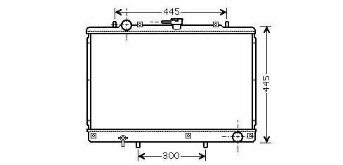 Radiator Pajero2gt4 25td Mt 90-00 MITSUBISHI PAJERO II, PAJER