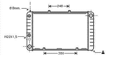 Radiator PORSCHE 928  1977.09-1995.11