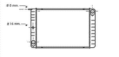 Radiator Radiator Volvo 760 V6 82-