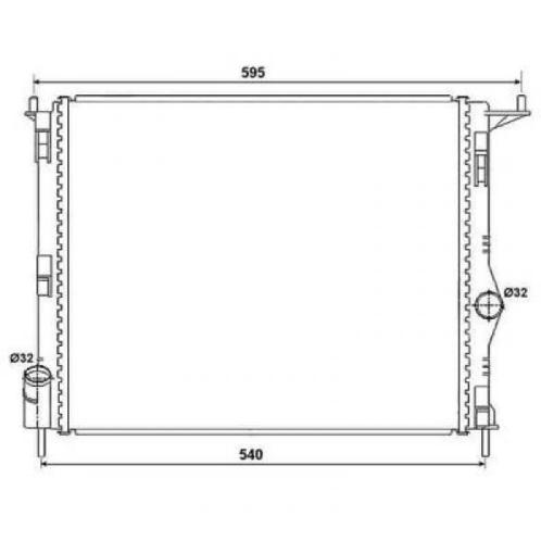 RADIATOR SANDEROLOGAN Dacia Logan LimKombi 08-13