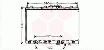 RADIATOR SPACE WAGON3 24i AT 98-03 MITSUBISHI SPACE WAGON (N