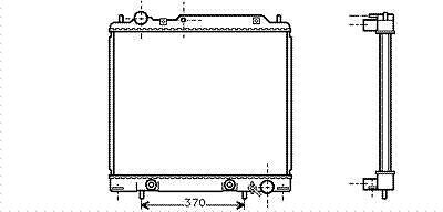 Radiator Spacegear 25td At 94-00 MITSUBISHI SPACE GEAR (PAB