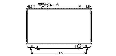 RADIATOR SUPRA 30i MT 93-99 TOYOTA SUPRA (JZA80)  1993.05