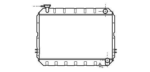 Radiator Toy Landcr 4.0dtd 69-90 TOYOTA LAND CRUISER (J6)