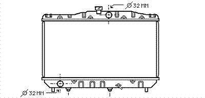 Radiator TOYOTA COROLLA (E8)  1983.06-1988.05