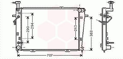 RADIATOR TUCSON 27i AT -AC 04- KIA SPORTAGE