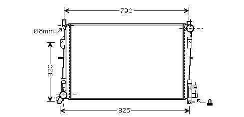 Radiator Voyager 28crd Mtat 02- CHRYSLER VOYAGER III (RG) 