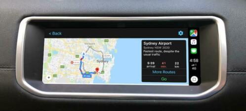 Range Rover evoque sport scherm navigatie apple carplay upda