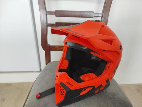 Raven Airborne Split Motocross Helmet Black-Orange S 55-56cm