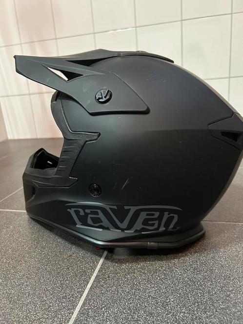 Raven crossmotor helm  raven crossmotor bril