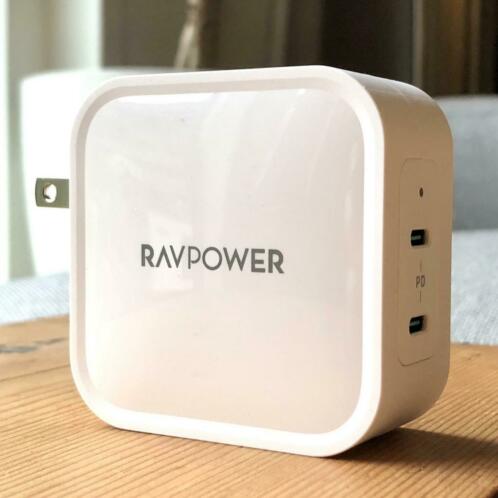 RAVPower USB-C 90W 2-poort PD 3.0 GaN lader
