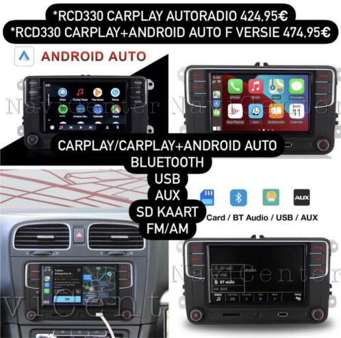 RCD330 f versie Apple CarPlay Android Auto voor Volkswagen