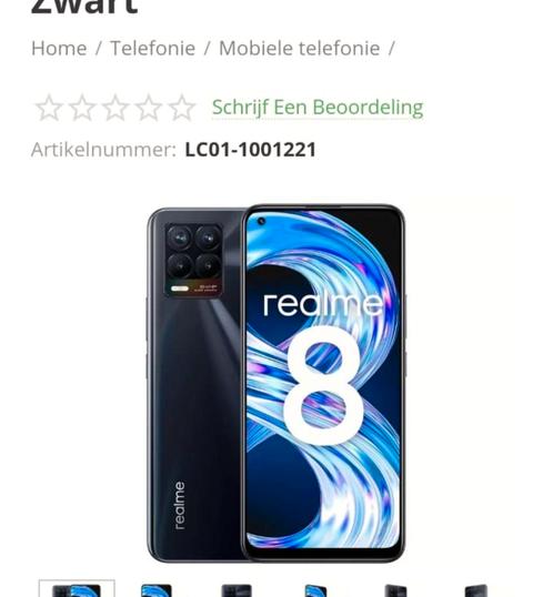 Realme 128gb 8gb werkgeheugen