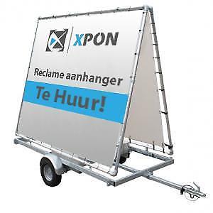 Reclame aanhangers te huur