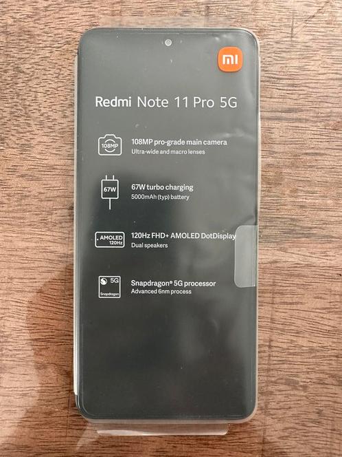 Redmi Note 11 Pro 5G - Graphite Gray - 6GB RAM - 64GB ROM