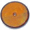 Reflector rond 60 mm, oranje PROFI E-keur - Trailerplus.nl