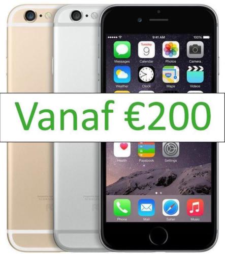Refurbished iPhone 6 16GB of 64GB met 1 jaar garantie