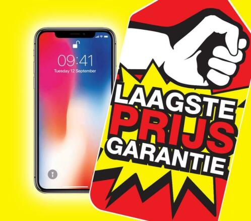 Refurbished iPhone X Space Grey 64GB en 256GB