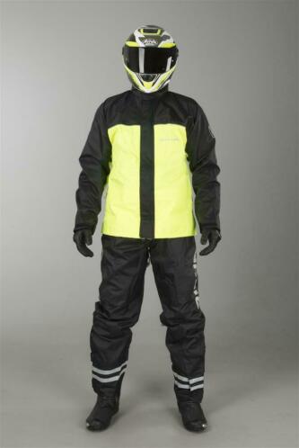 Regenkleding 2-delig Richa Fluo Raincombi Zwart-Neon Geel