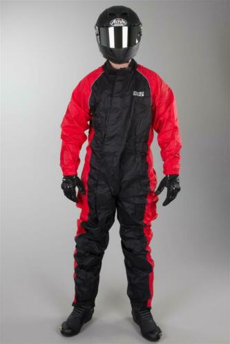 Regenoverall IXS Orce EVO Zwart-Rood