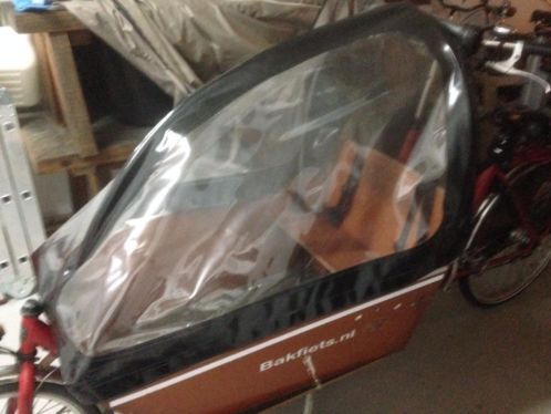 Regentent zwart voor cargobike long