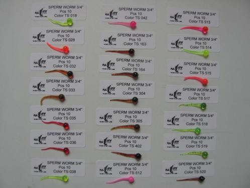 Relax sperm worm softbait twisters kunstaas drop shot