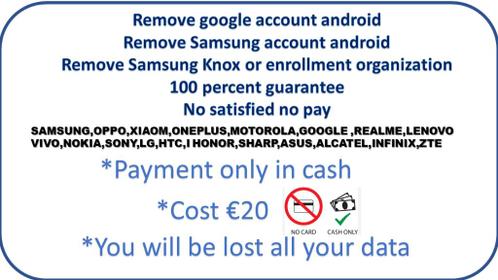 Remove android google account