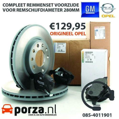 Remschijven  Remblokken set voorzijde Opel Astra G Zafira