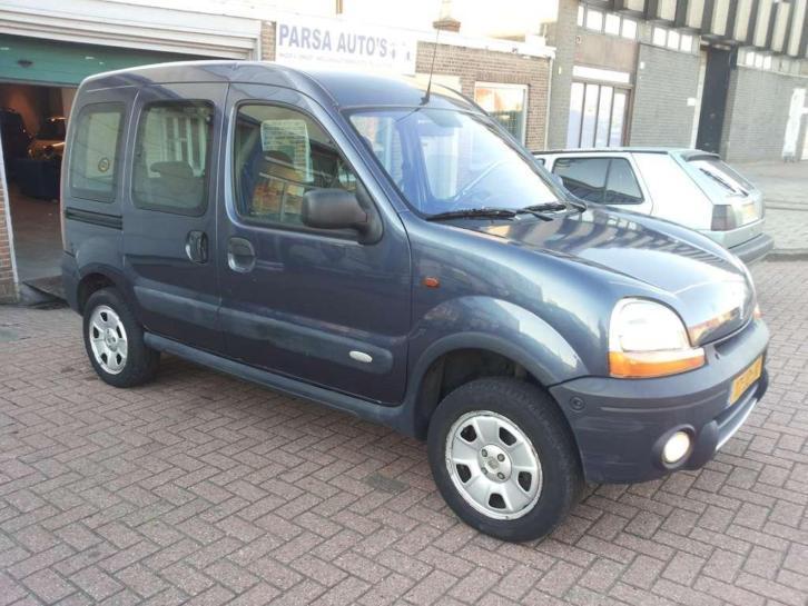 Renault Kangoo 1.6 16V 4WD 2002 Blauw 5 Persoons  N.a.p 