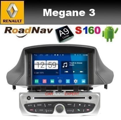 Renault Megane 3 navigatie dvd bluetooth usb android 4.4 HD