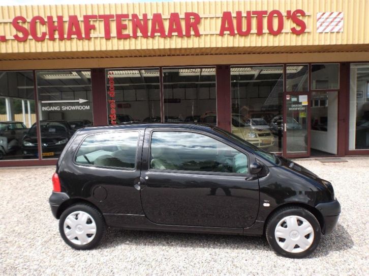 Renault Twingo 1.2 16V 2003 Zwart AIRCOSTUURBEKRACHTING